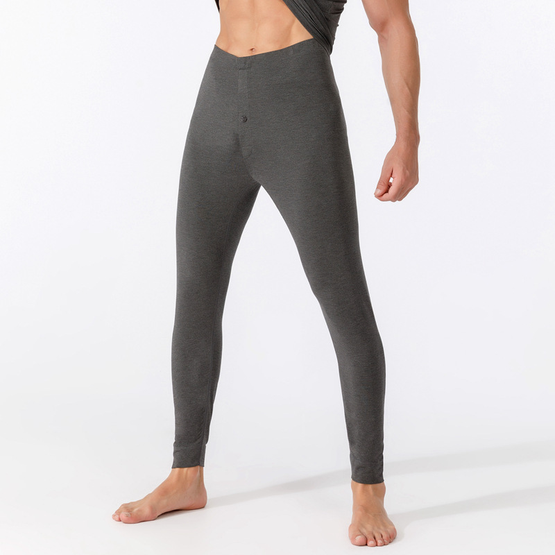 man Bamboo fiber modal Thin section Long johns moisture absorption Perspiration Elastic force Self cultivation natural fibre Skin-friendly factory wholesale