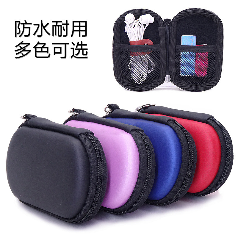 Fabricante en stock EVA monedero mini Oval auriculares cable de datos bolsa de almacenamiento accesorios clave U disco U escudo bolsa image 6