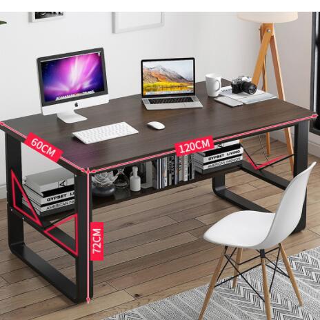Mingzheng Furniture Factory Computer Desk Desktop Desk Bookshelf Combination Home Student Simple Bedroom Table Office Desk Writing