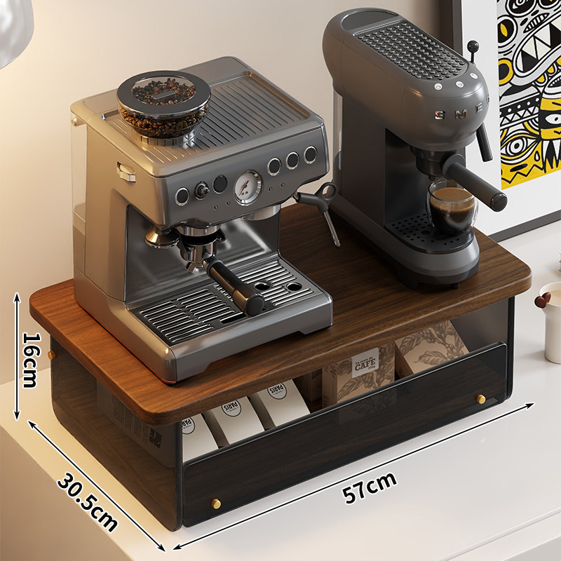 Estante Organizador para Cafetera y Tazas para Escritorio de Oficina