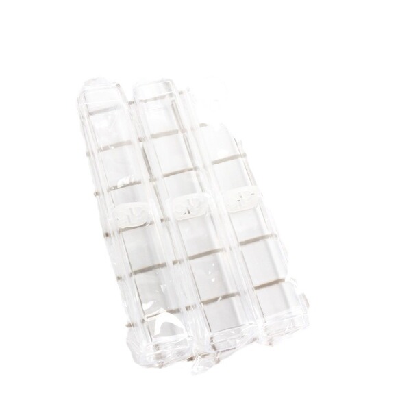 Transparent plastic pencil case