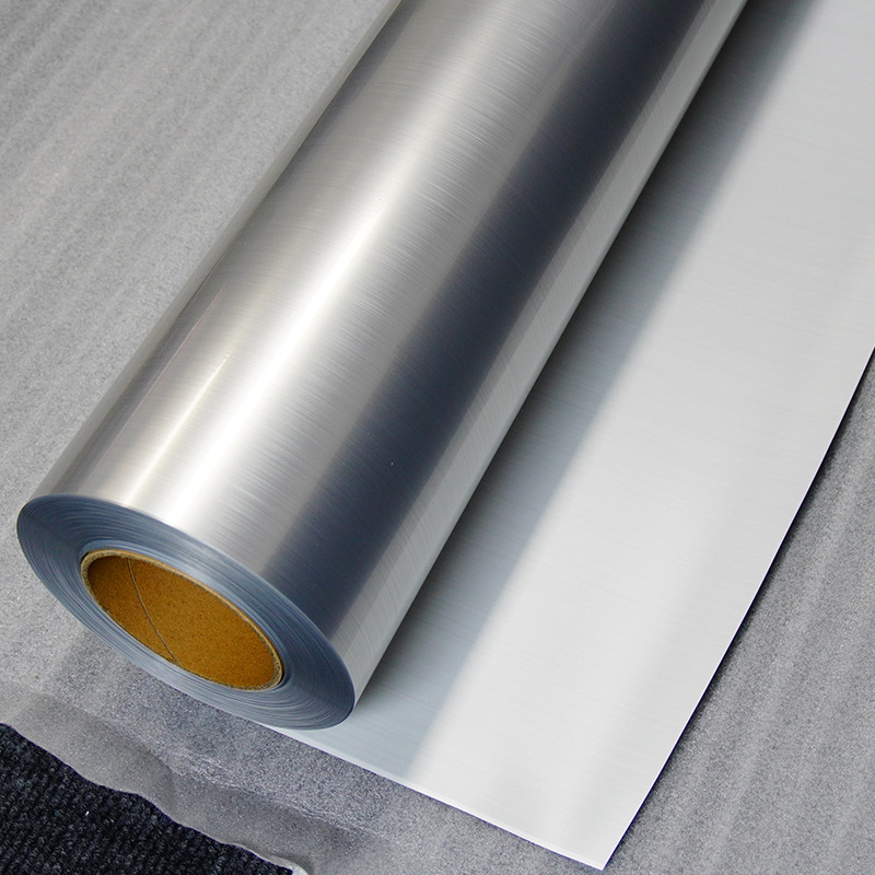 PET dibujado adhesivo adhesivo de plata disolvente débil dibujado por pulverización dibujado adhesivo grabado impresa etiqueta impermeable material publicitario