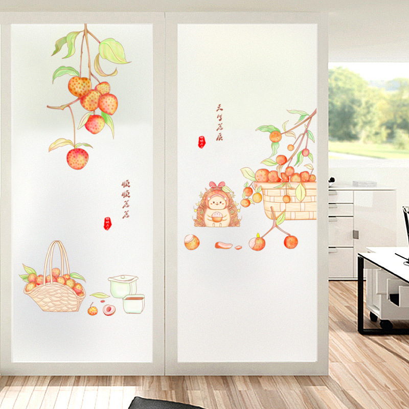 Translucent Frosted Electrostatic Glass Sticker Window Privacy Anti-Leakage Anti-Peep Bathroom Sliding Door Film Opaque