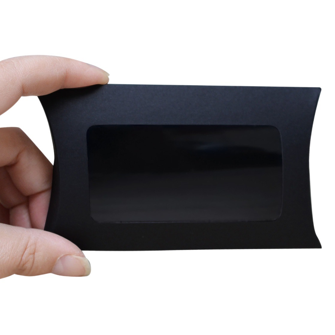 New Creative Carton Gift Box Kraft Paper Window Pillow Box Gift Box Wedding Candy Packaging Box Candy Box Wholesale