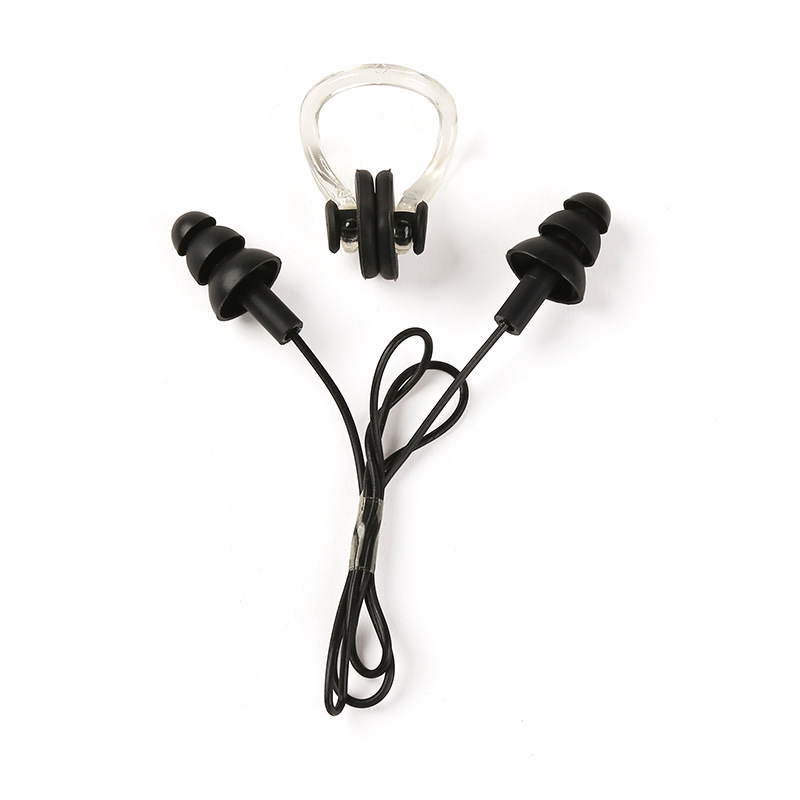 Natación nariz clip tapones traje de baño de silicona suave anti-agua niños adultos equipos de natación fábrica al por mayor