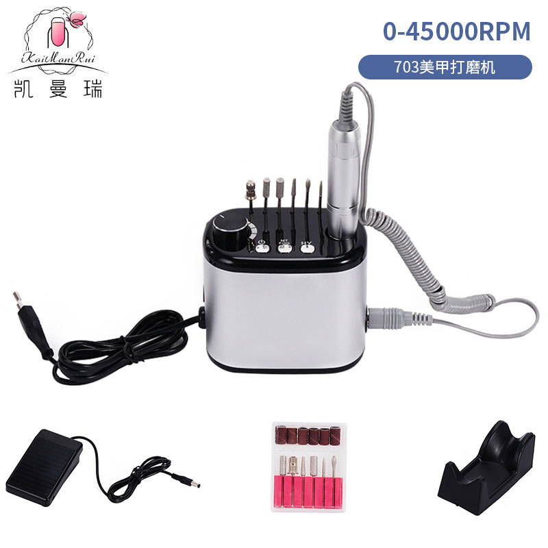 Nueva máquina de molienda de manicura recargable manicura removedor de uñas especial 45000 amoladora de uñas de alta velocidad transfronteriza