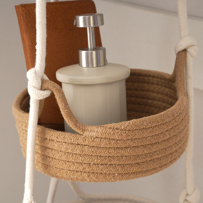 三层收纳篮 浴室洗发膏沐浴露收纳放置篮 家用花盆吊篮文艺清新