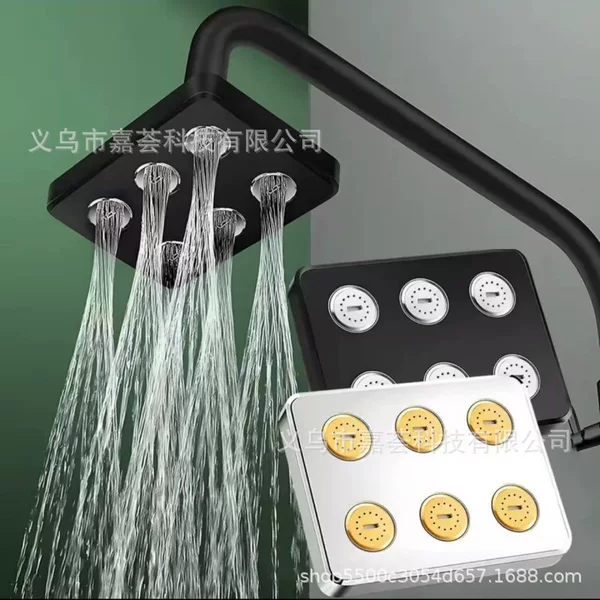 Shower head bathroom shower shower head toilet shower head shower head black universal interface