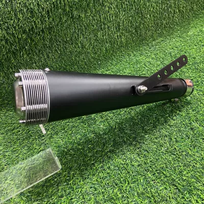 Motorcycle exhaust pipe, Exhaust Pipe Series Harley - retro-k17-painted-black-flat-protrusion