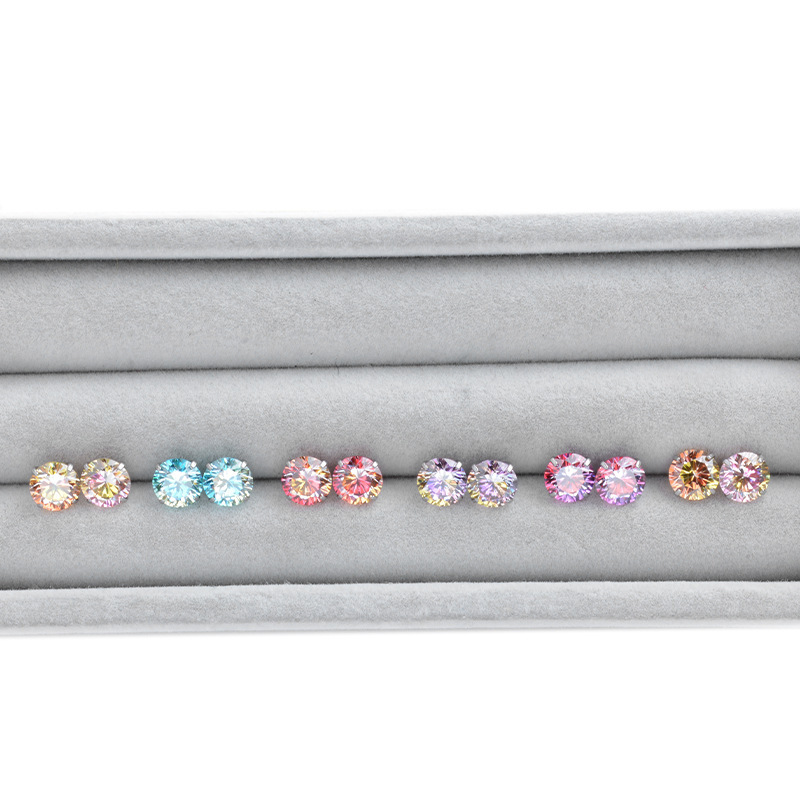 インターネット有名人人気のグラデーションカラー丸底爪 F136 チタン 5A ジルコン雌ねじイヤリングへそネイルピアスジュエリーアクセサリー