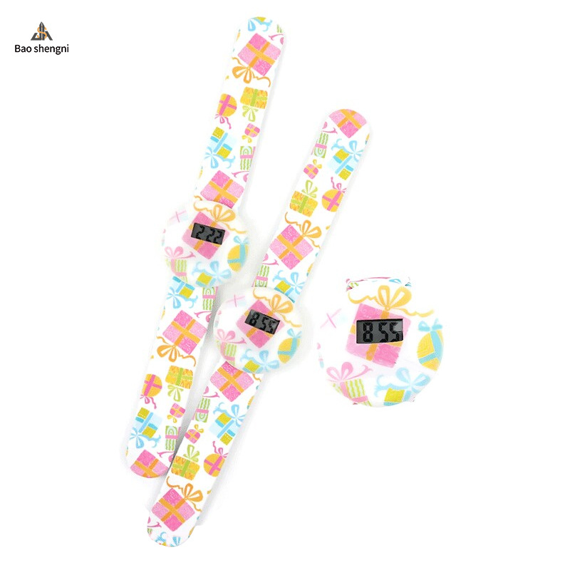 Children's cartoon electronic silicone waterproof watch