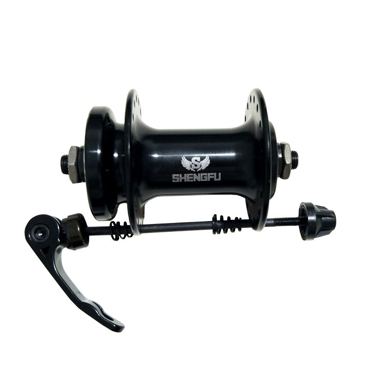 Bicicleta de montaña giratoria de aleación de aluminio eje giratorio delantero y trasero 32/36 agujero negro accesorios de cuero