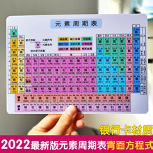 新版元素周期表卡片学习用具初高中化学方程式大全元素周期表挂图