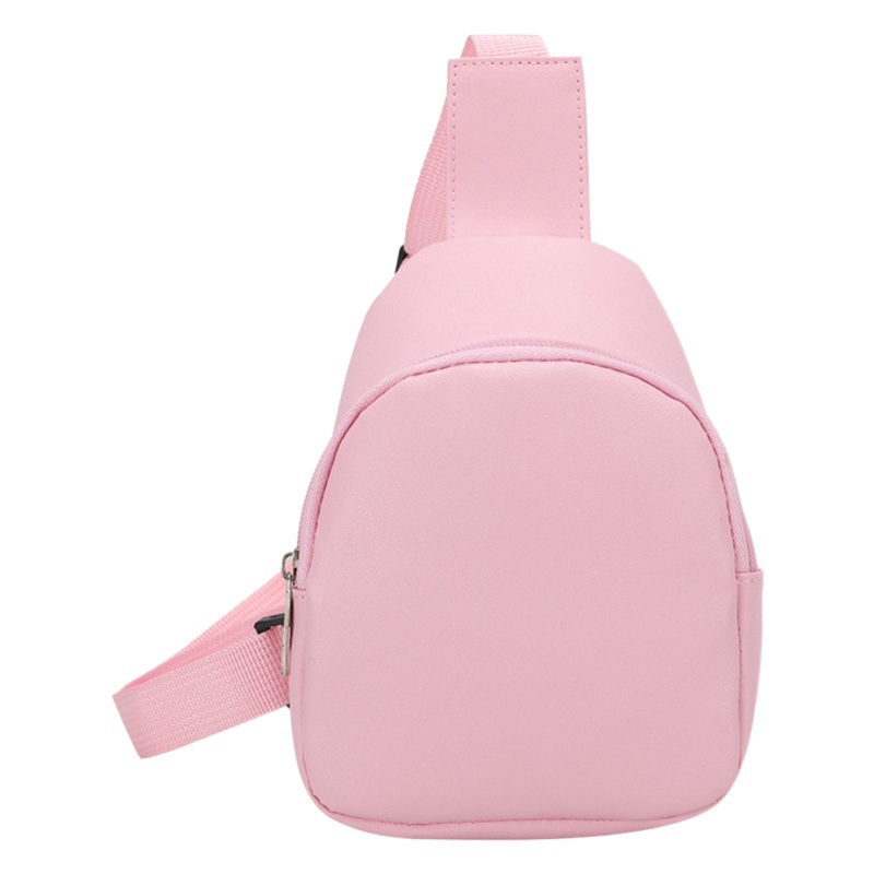 Bolsa de hombro de bebé de jardín de infantes personalizada Linda PU cuero crossbody bolsa niña fuera de la calle bolsa de accesorios bolsa de aperitivos bolsa de pecho