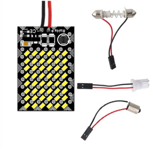 Car Led Roof Light 3014 48Smd 12-24V Neutral Aluminum Plate Light Board Reading Light Highlight Car Door Light