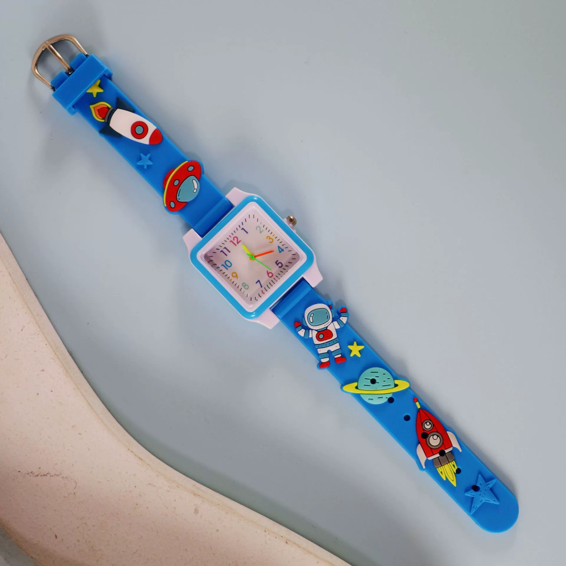 Silicone children's watch with gears, children's quartz watches