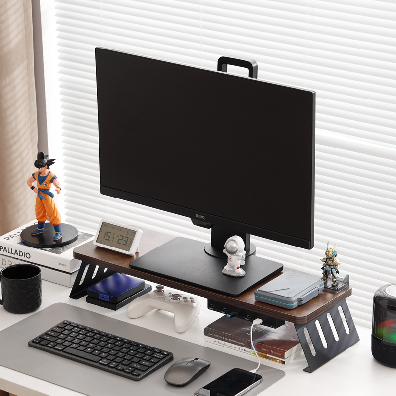 월넛 블랙 다리 USB3.0 확장 모델 [길이 60 폭 20] 탄소강 경사 다리