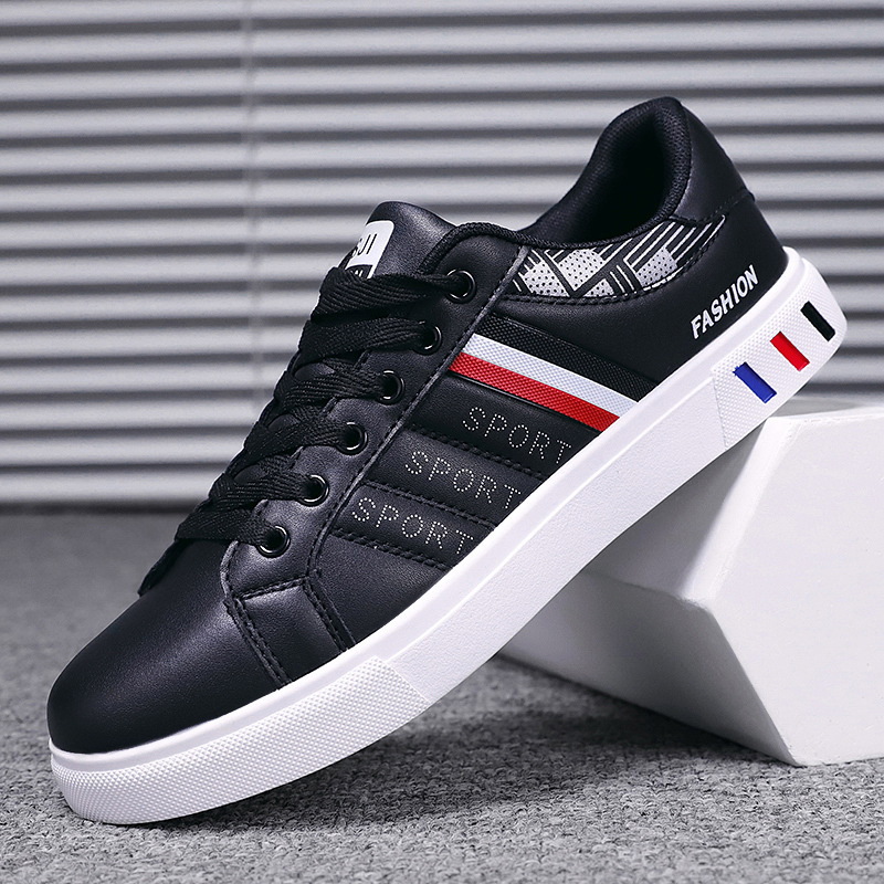 P Men S Shoes Fall New Youth White Trendy Sneakers Popular Versatile Casual Leather Sports_voghion.com