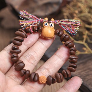 Animal Cartoon Coffee Bean Bracelets, Fun Beaded Bracelets, Girls’ Girlfriends’ Couple Bracelets, Night Market Stall Trinkets