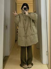 羽绒棉服女中长款冬装年新款棉衣加厚面包服今年流行棉袄外套