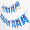 New Swallowtail Letter Decoration Pulling Flag Moon Castle Flower Flower Festival Party layout Moon banner