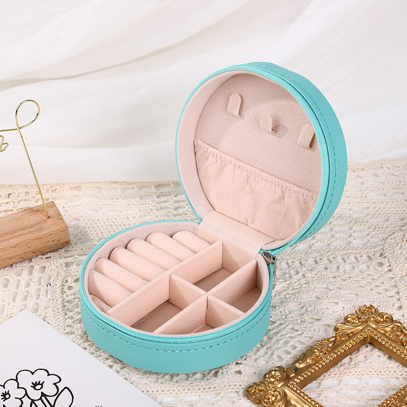 Fashion Solid Color Pu Leather Jewelry Boxes 1 Piece