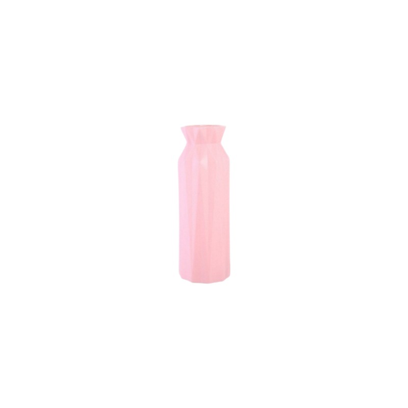 Simple Plastic Flower Vase for Home Use, Suitable for Dried Flowers and Fresh Flowers, Storage Container, Dining Table and Living Room Decoration, Round Mouth Flower Arrangement Vase