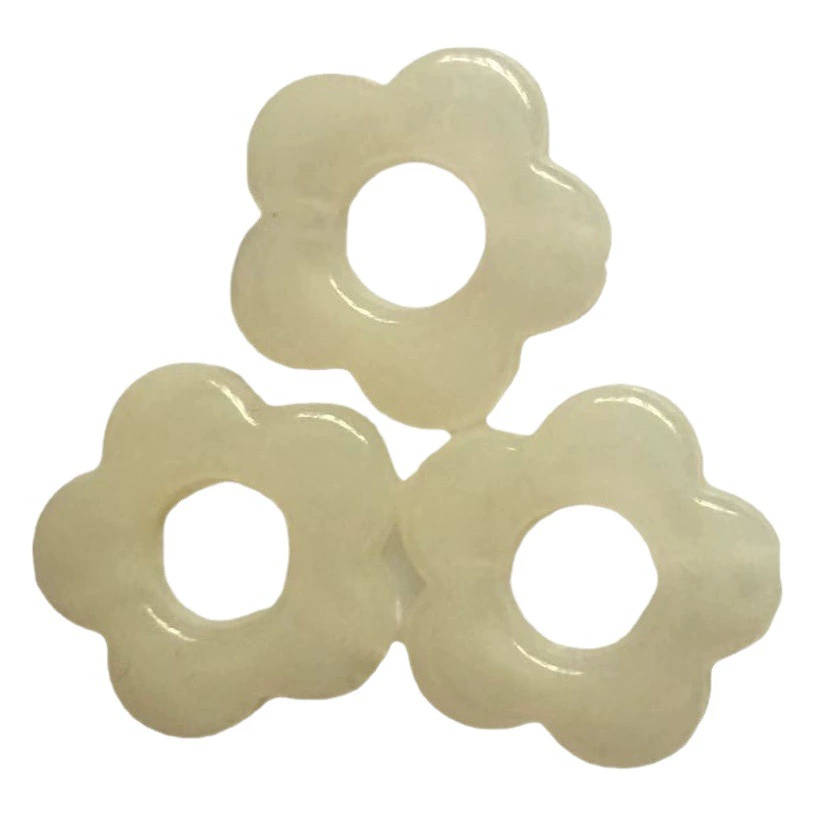 Акриловые полые пять лепестков цветок с прямым отверстием бусины Роза свободные бусины ювелирные изделия ручной работы аксессуары материал для серег оптом