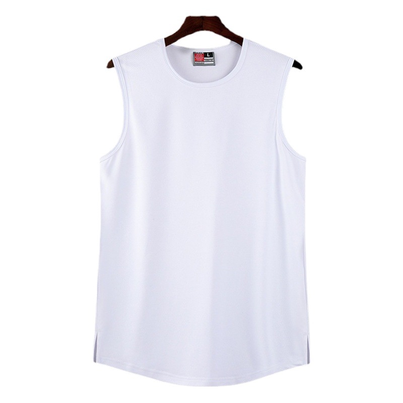 2022 nuevo verano de los hombres de la aptitud americana de secado rápido sudor absorbente chaleco obstáculo suelto cuello redondo sin mangas chaleco deportivo