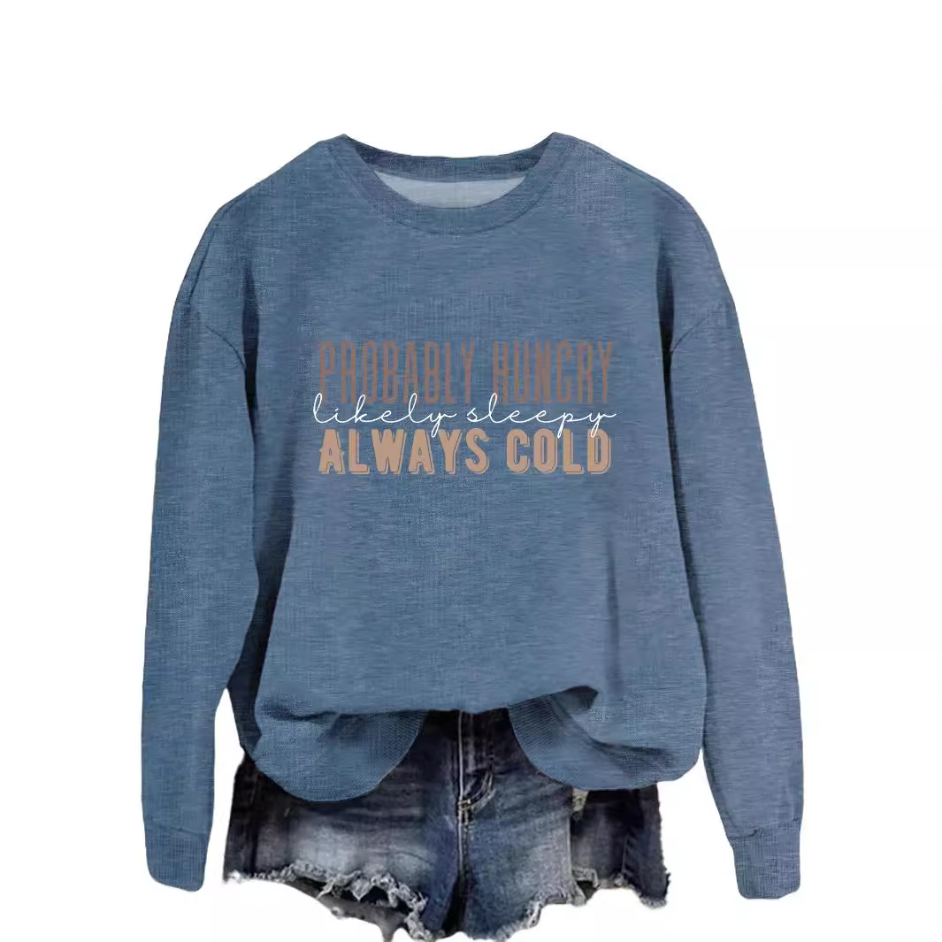 Transfronterizo spot independiente estación de moda camisa probablemente hambriento interesante impresión camisa de manga larga camisa europea y americana