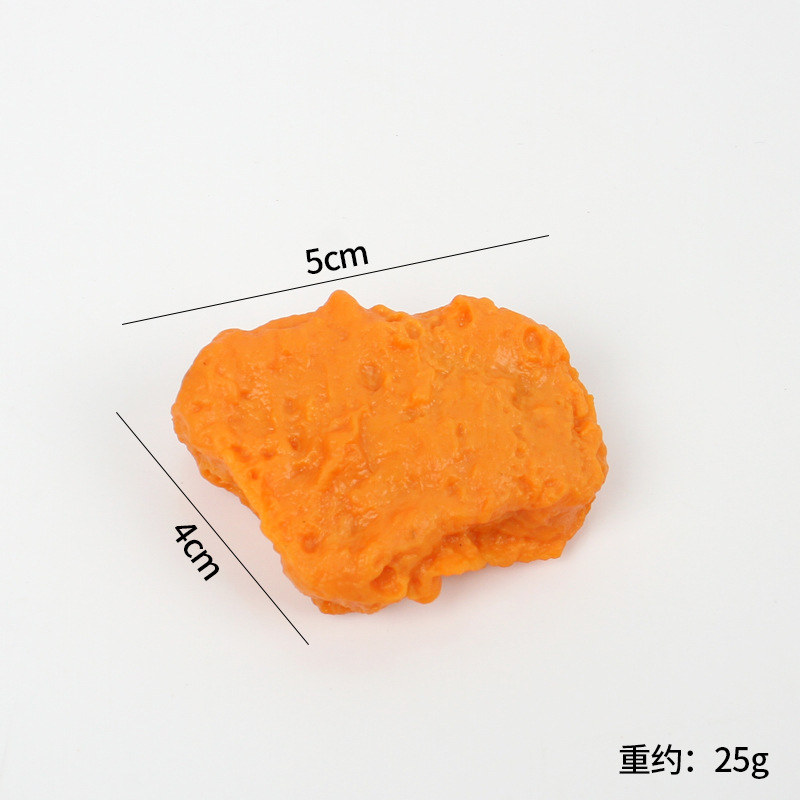 Simulation chicken leg French fries bead chain pendant simulation KFC fried chicken leg fried chicken wings key ring can be used as twisted egg wholesale