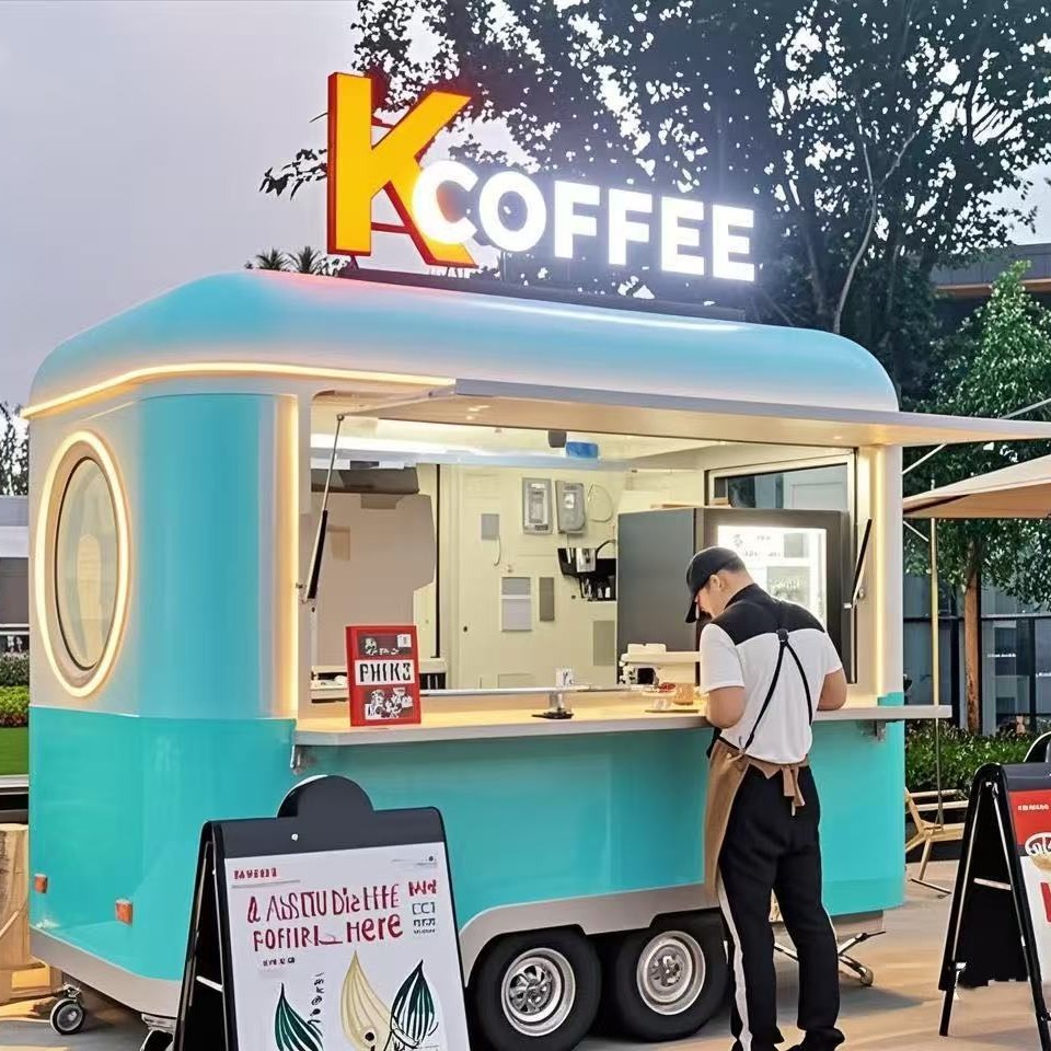 Cartera de bocadillos multifuncional de celebridades de Internet, té con leche, agua, café, barbacoa, mercado nocturno comercial, camión de ventas móviles, camión de comida rápida