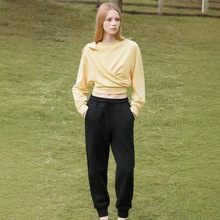 一手货源【谷然】品牌专柜撤柜！100棉松紧腰宽松显瘦休闲裤25秋