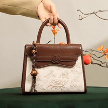 跨境上班包故宫文化系列质感盼江南小方包国风手提包女单肩斜挎包