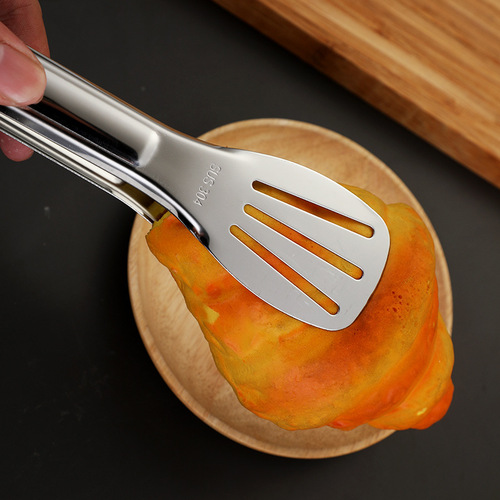 304 stainless steel multi-functional thickened three-wire clamp kitchen self-service home steak bread stir-fry barbecue food clamp