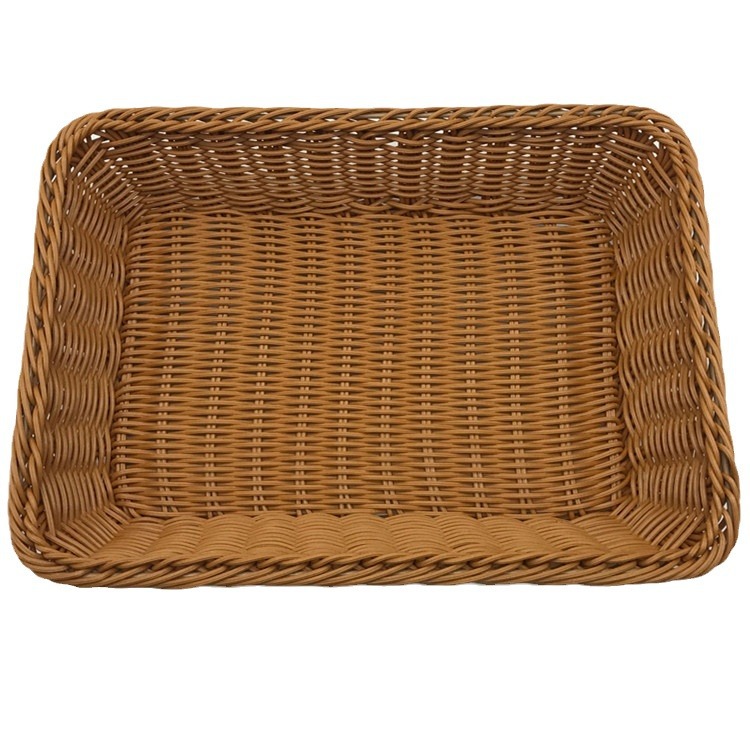 Panier de rangement en rotin tressé avec couvercle et doublure_voghion.com