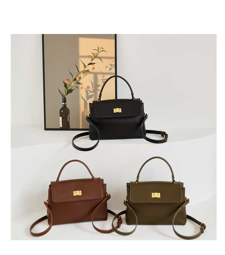 Small Square Crossbody Bag Women's Shoulder Bag Soft Leather_voghion.com