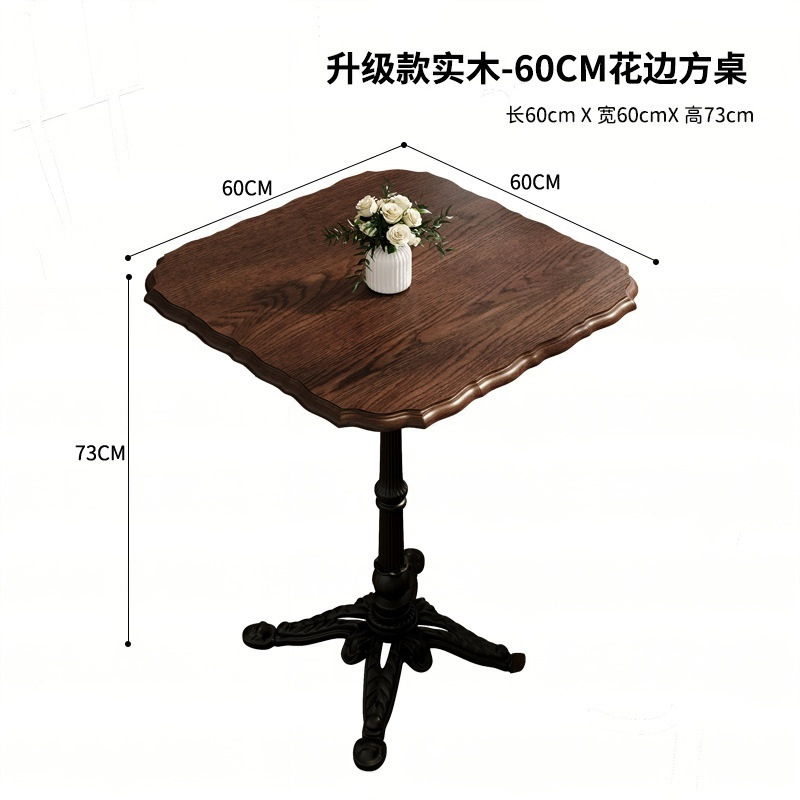 60*60cm 레이스 사각 테이블