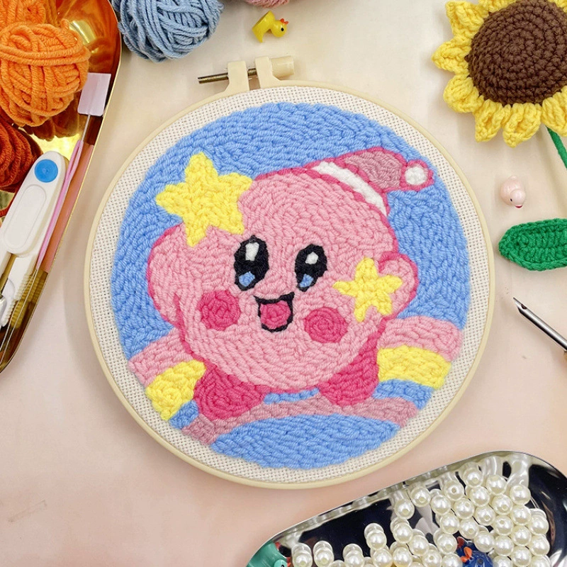 Новый набор материалов для DIY вышивки игла П poke embroidery материал сумка Punch Needle & Rug Punch игла для вышивания крестом клиент,