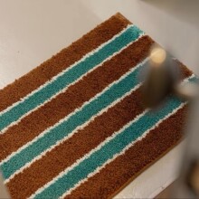 韩国ins风植绒地毯毛绒感地垫浴室卫生间厕所防滑垫家用地毯脚垫