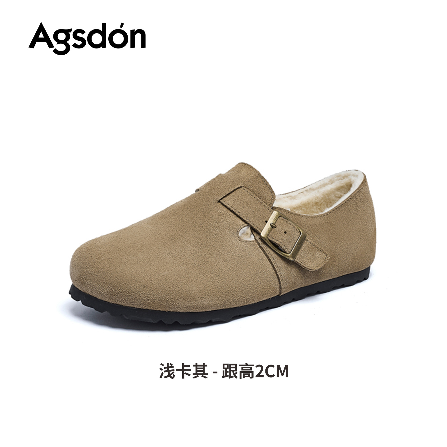 Augu Lion Deng Xiaoping Boccan zapatos de invierno para mujeres 2025 nuevo todo incluido con suela gruesa botas de nieve bajas