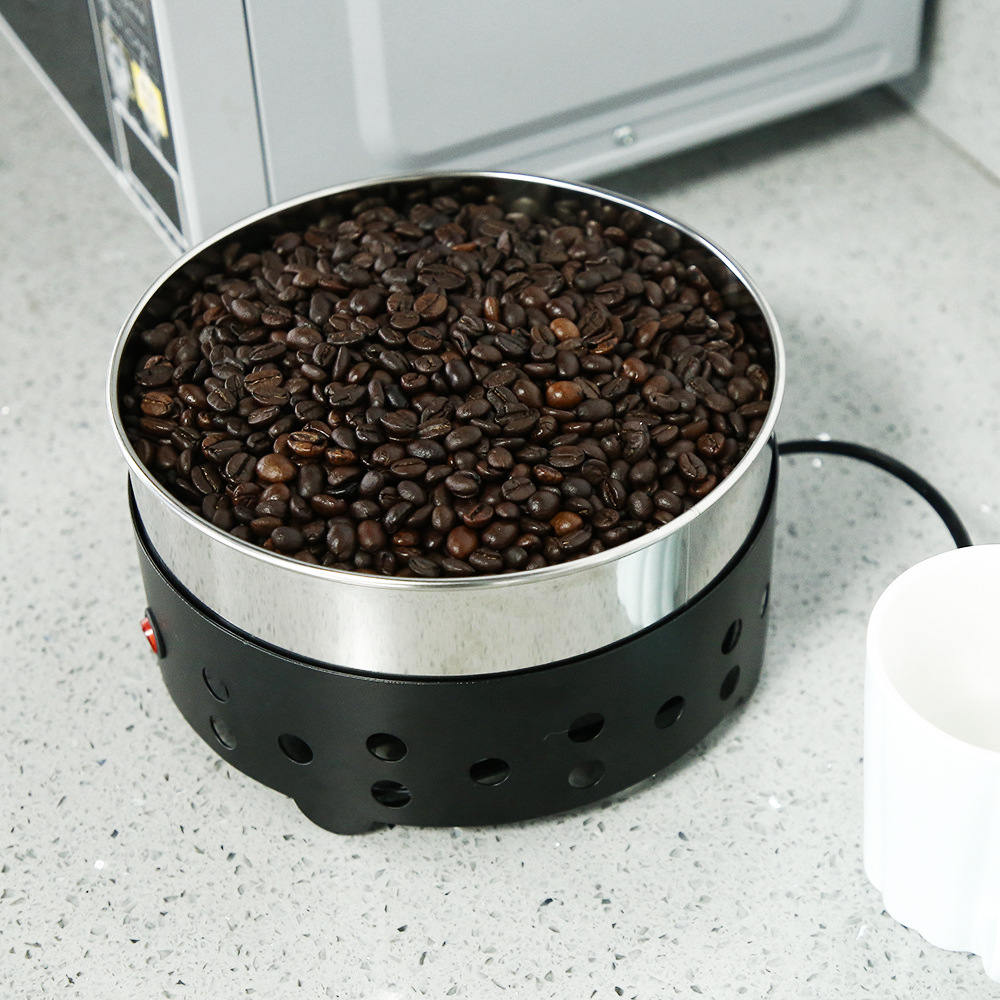 Pequeño hogar máquina de hornear de granos de café de apoyo para hornear café bandeja de enfriamiento de granos de café 350/600g