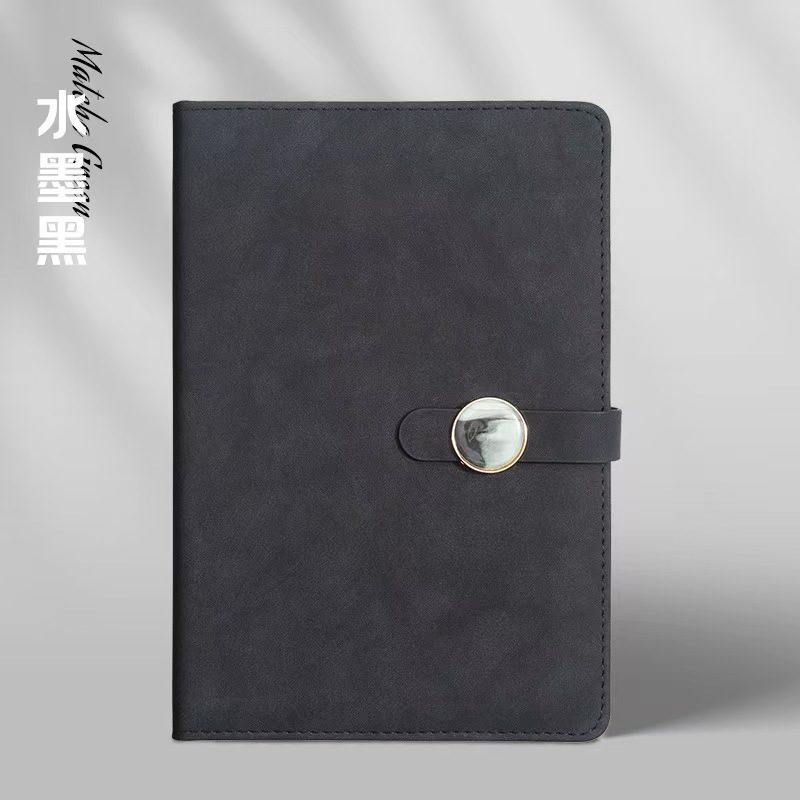 Caja de regalo de cuaderno de negocios A5 con alto valor de cara, nota de la oficina de la empresa, regalo de mano para imprimir logotipo