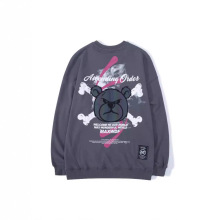 美式复古hiphop街头潮流印花100%纯棉秋季情侣衫重磅长袖卫衣百搭