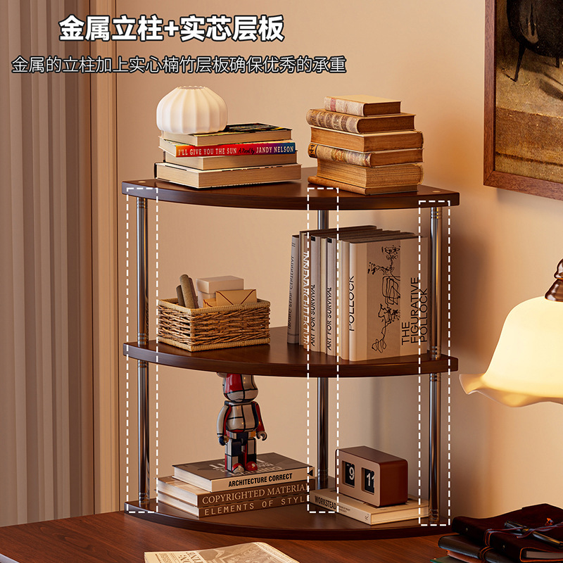 Corner Storage Rack, Corner Cabinet, Desktop Bookshelf, Multi-Layer Triangular Corner Wall Storage Shelf for Miscellaneous Items Corner Storage Rack, Corner Cabinet, Desktop Bookshelf, Multi-Layer Triangular Corner Wall Storage Shelf for Miscellaneous Items