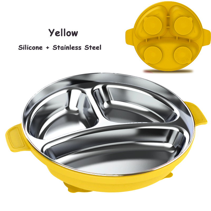 노란색/이중 이어 플레이트+스테인리스 스틸 라이너