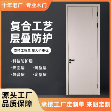 实木复合肤感免漆门卧室门工程室内门生态木平开房间门高档强化门