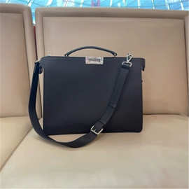 F迪托特包纯色真皮小怪兽斜挎包男款手提单肩包高品质图片实拍