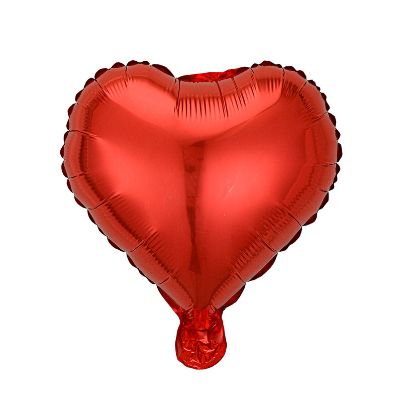 Tablero de luz de 5 pulgadas amor estrella de cinco puntas globo de película de aluminio pequeño corazón de melocotón globo estrella cumpleaños decoración de la fiesta de bodas al por mayor