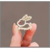 Rabbit from pearl, small crab pin, elegant bangs, hairgrip, hairpins, shark, Korean style